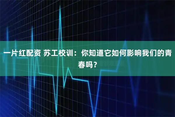 一片红配资 苏工校训：你知道它如何影响我们的青春吗？