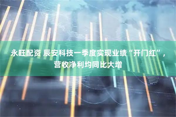 永旺配资 辰安科技一季度实现业绩“开门红”，营收净利均同比大增