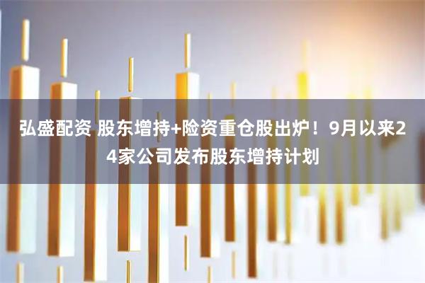 弘盛配资 股东增持+险资重仓股出炉！9月以来24家公司发布股东增持计划